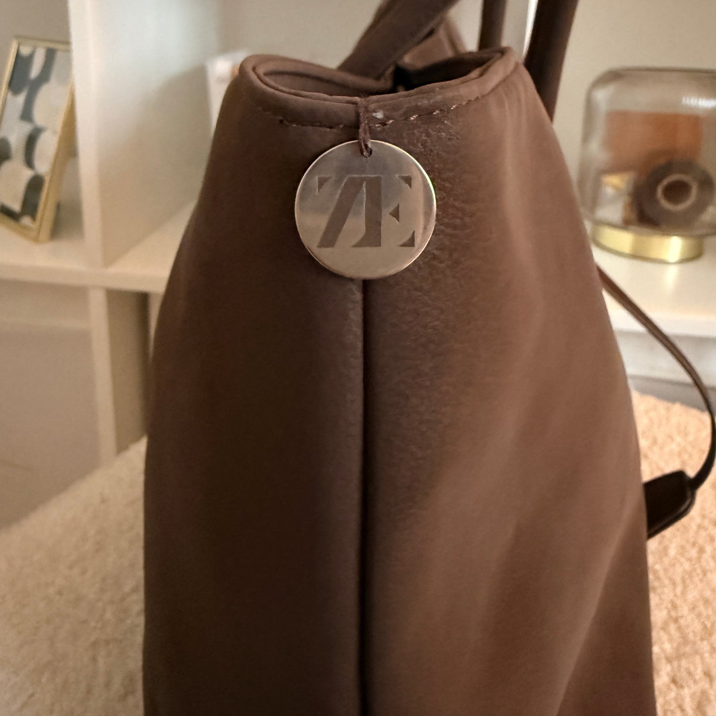 Ovide tote brown Silver hardware