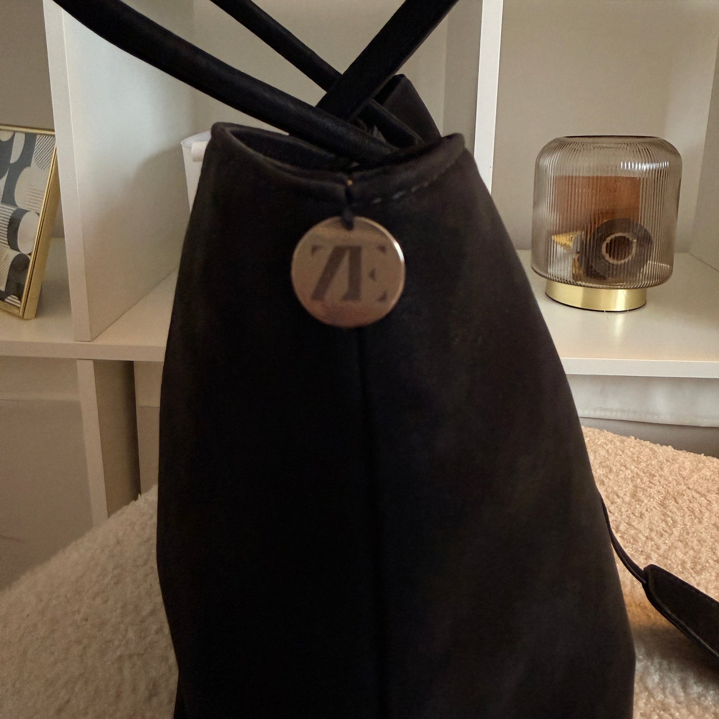 Ovide tote silver hardware