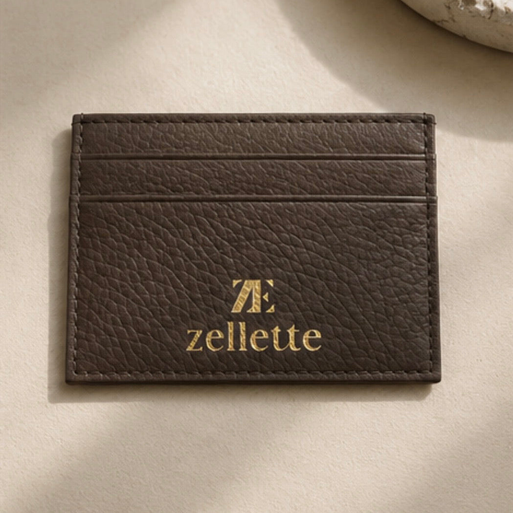 zellette card holder Brown